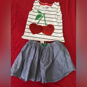 Cherry girls set size 5/6